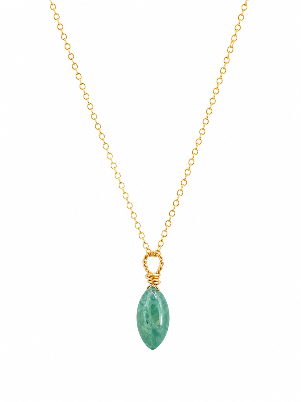 N0047 Grandidierite Chain Necklace
